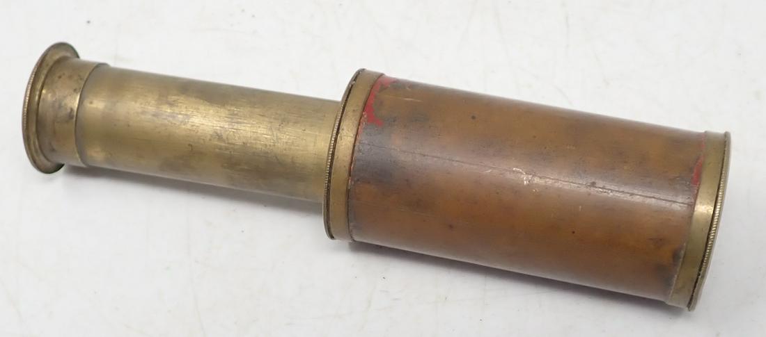 Brass Telescope: Approx 1 1/4" in diameter and 4 3/4" long