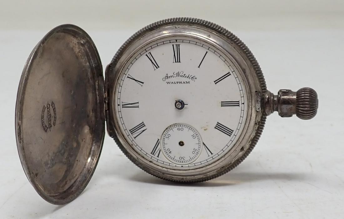 American Waltham Coin Silver Pocket Watch