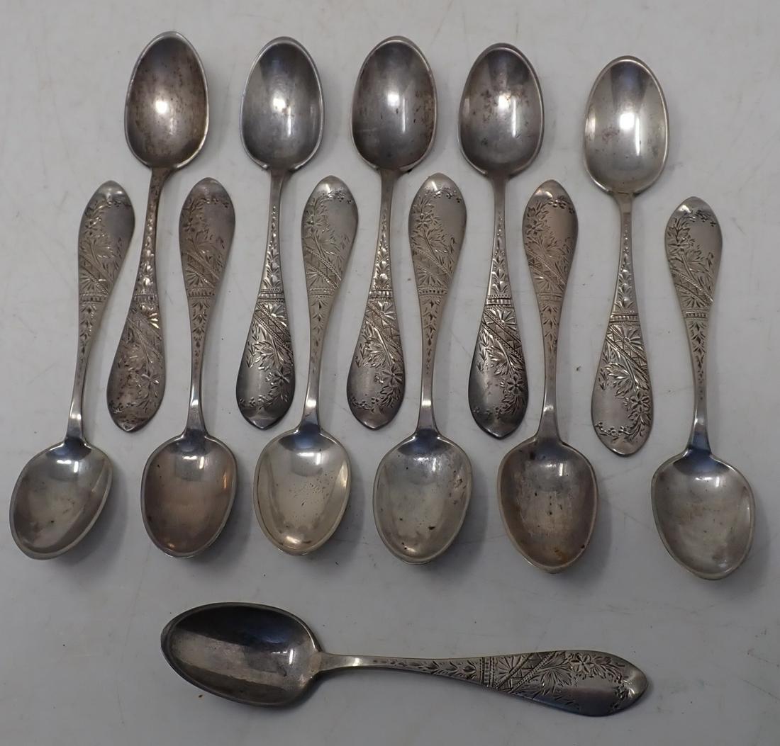 12 Sterling Silver Spoons (1 of 3)