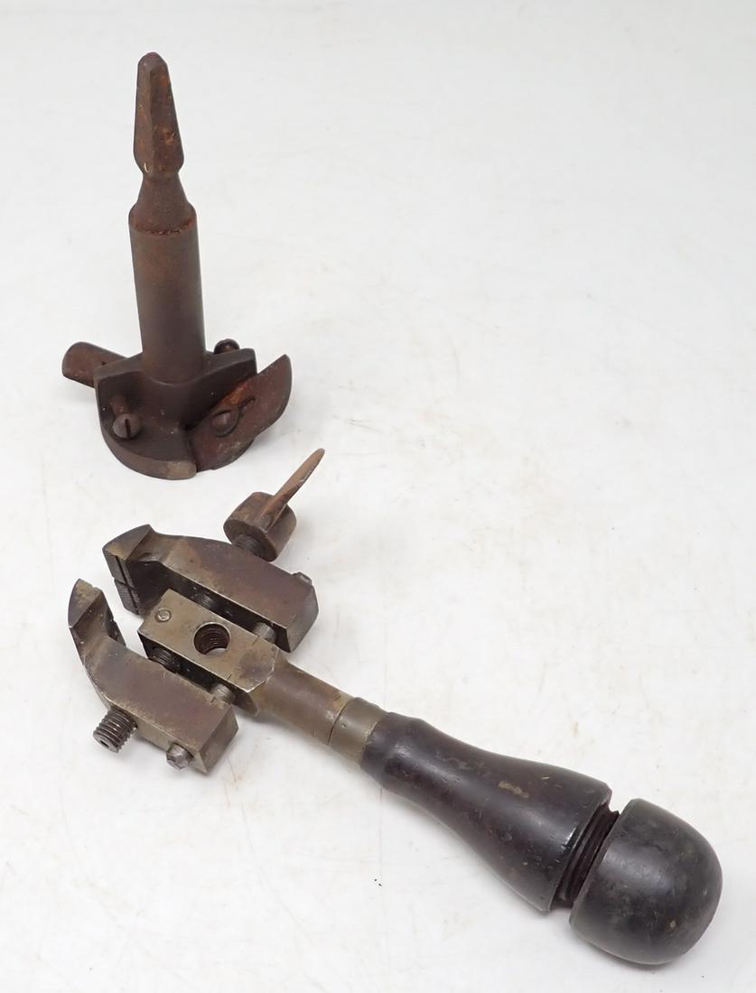 Jewelers Vise and Auger: Vise is approx 6 3/4" long and has 1 3/4" jaws
