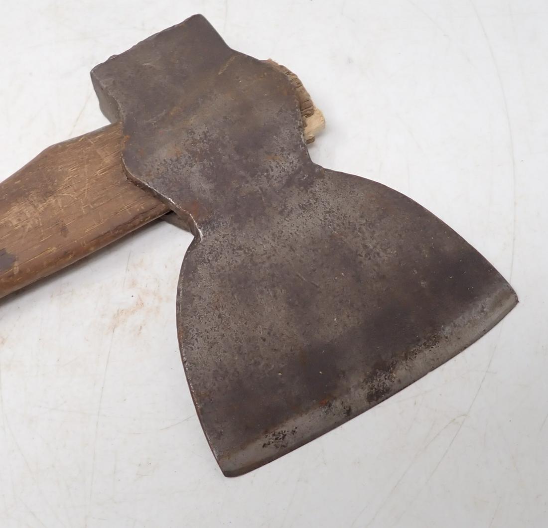 Broad Ax: Head is approx 4 1/2" x 6 1/4". Total length is apprx 15 3/4"