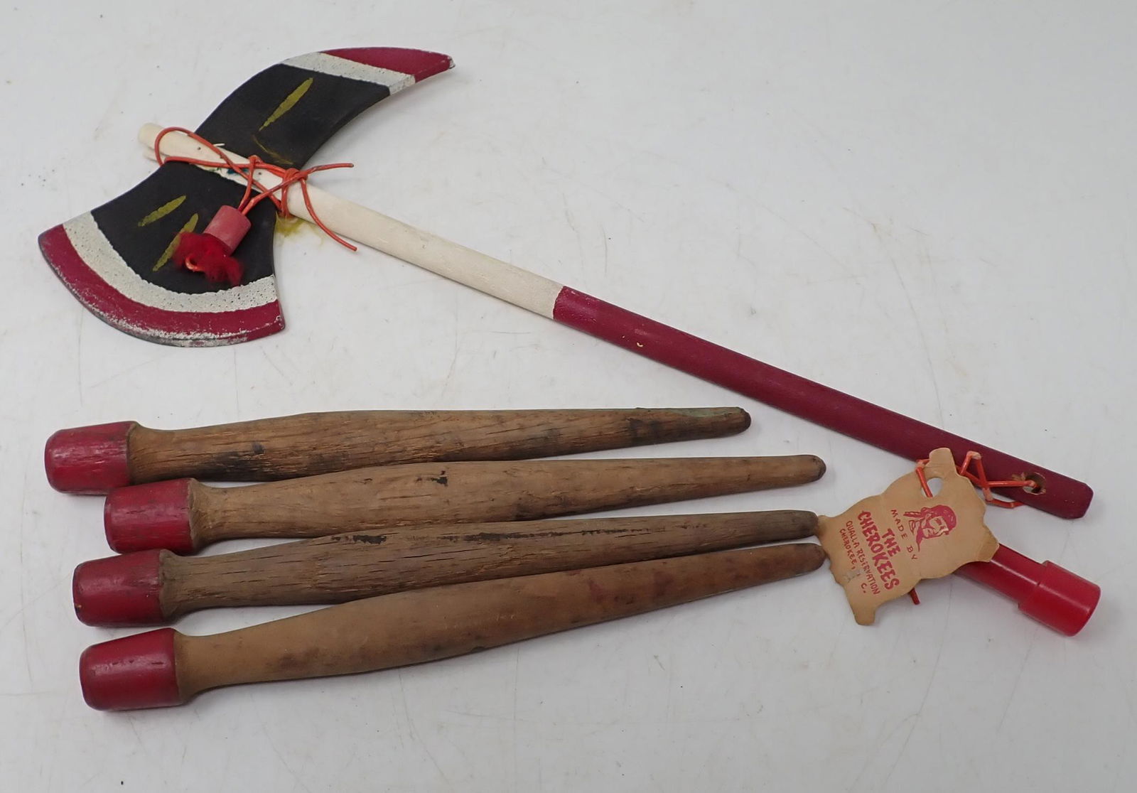 Qualla Reservation Cherokee Wooden Tomahawk (1 of 2)