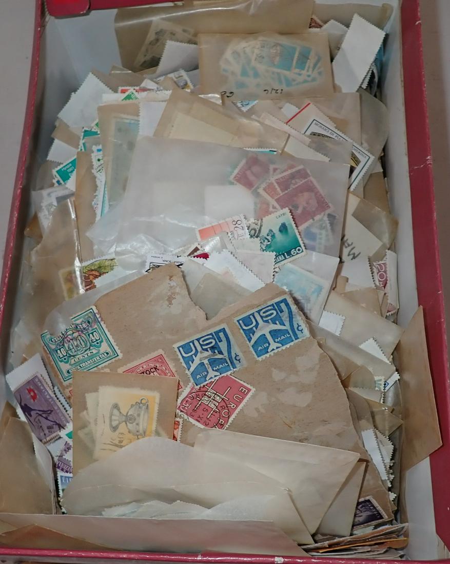 Shoe Box Full of Misc Stamps (1 of 6)