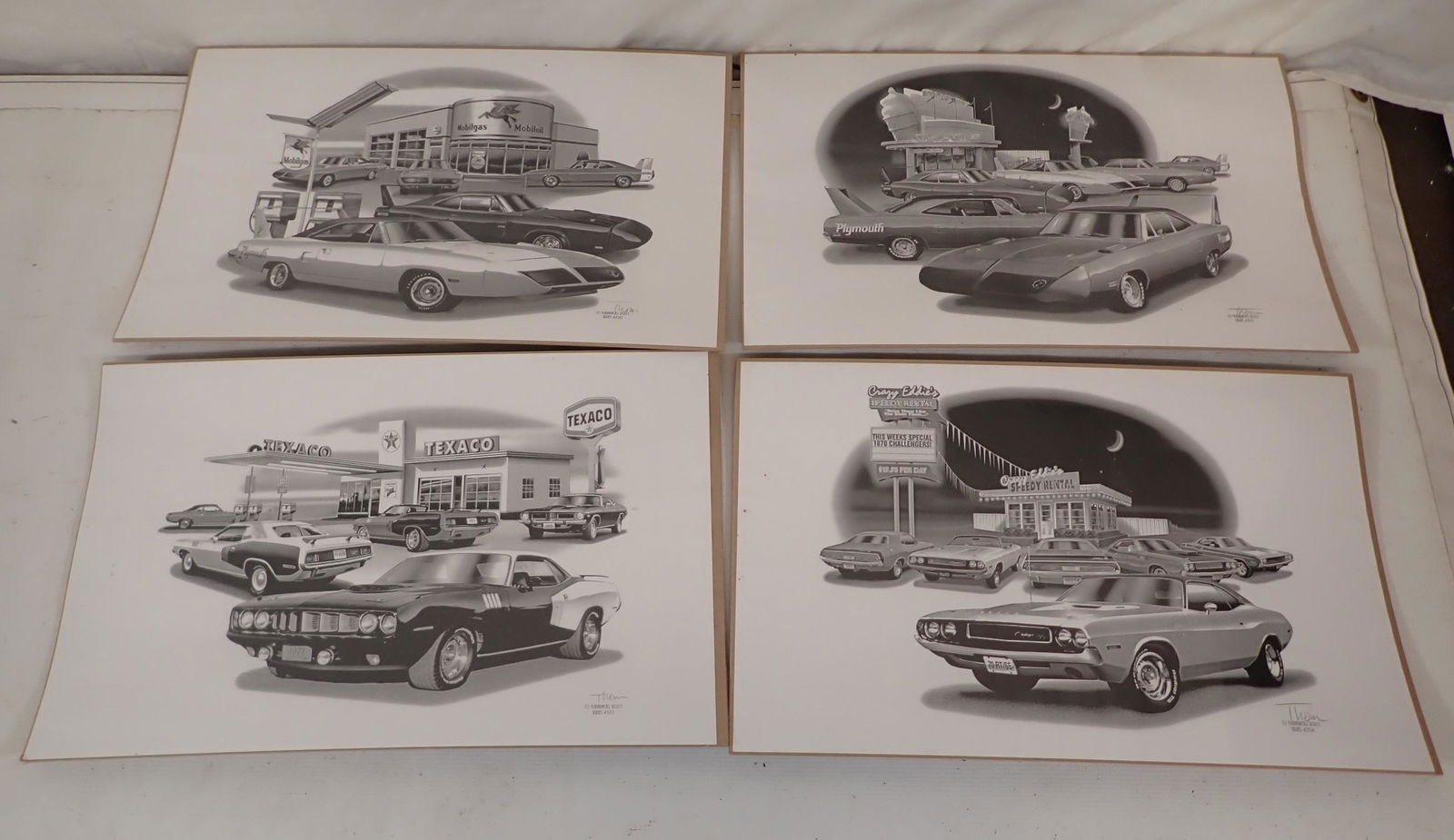 Thom SanSoucie Signed Plymouth Car Prints (1 of 6)
