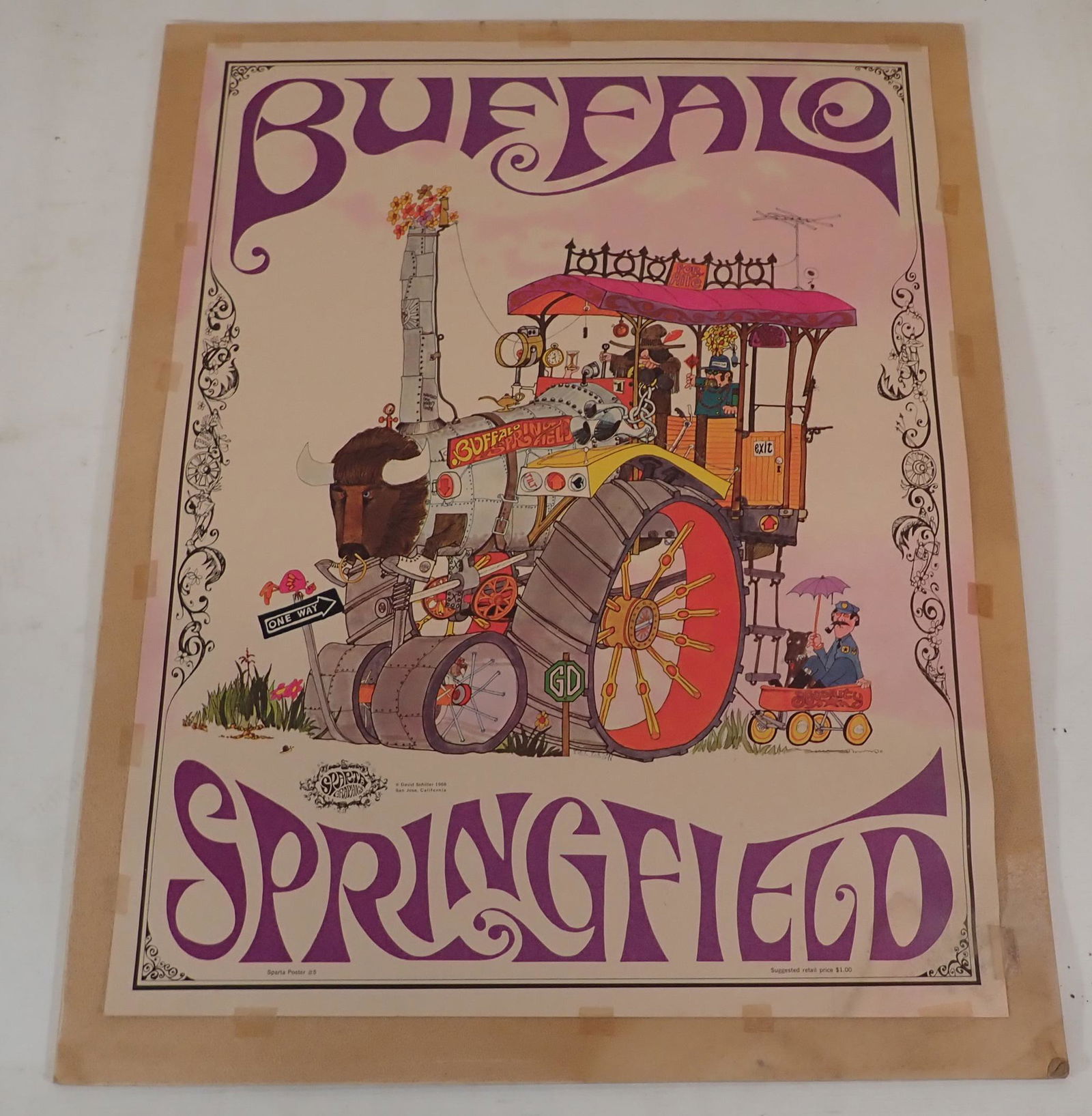 Buffalo Springfield David Schiller 1968 Poster (1 of 8)