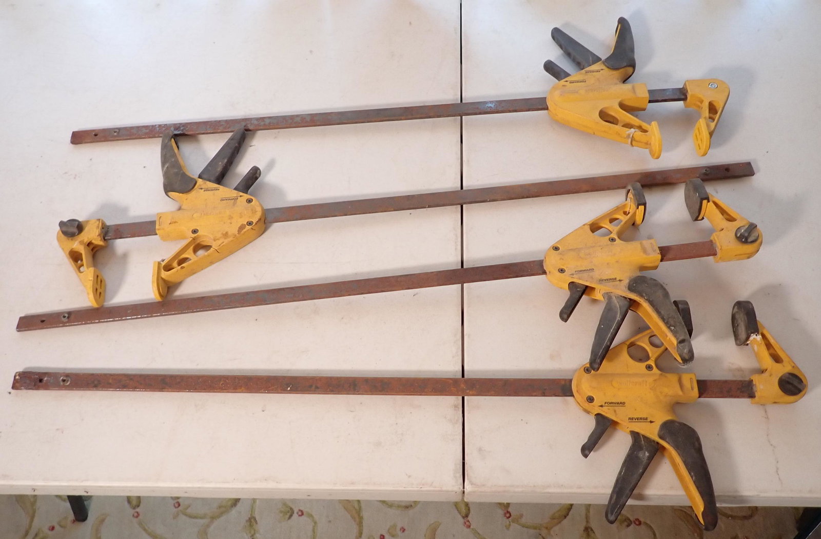 Wolfcraft Clamps: Approx 34" total length