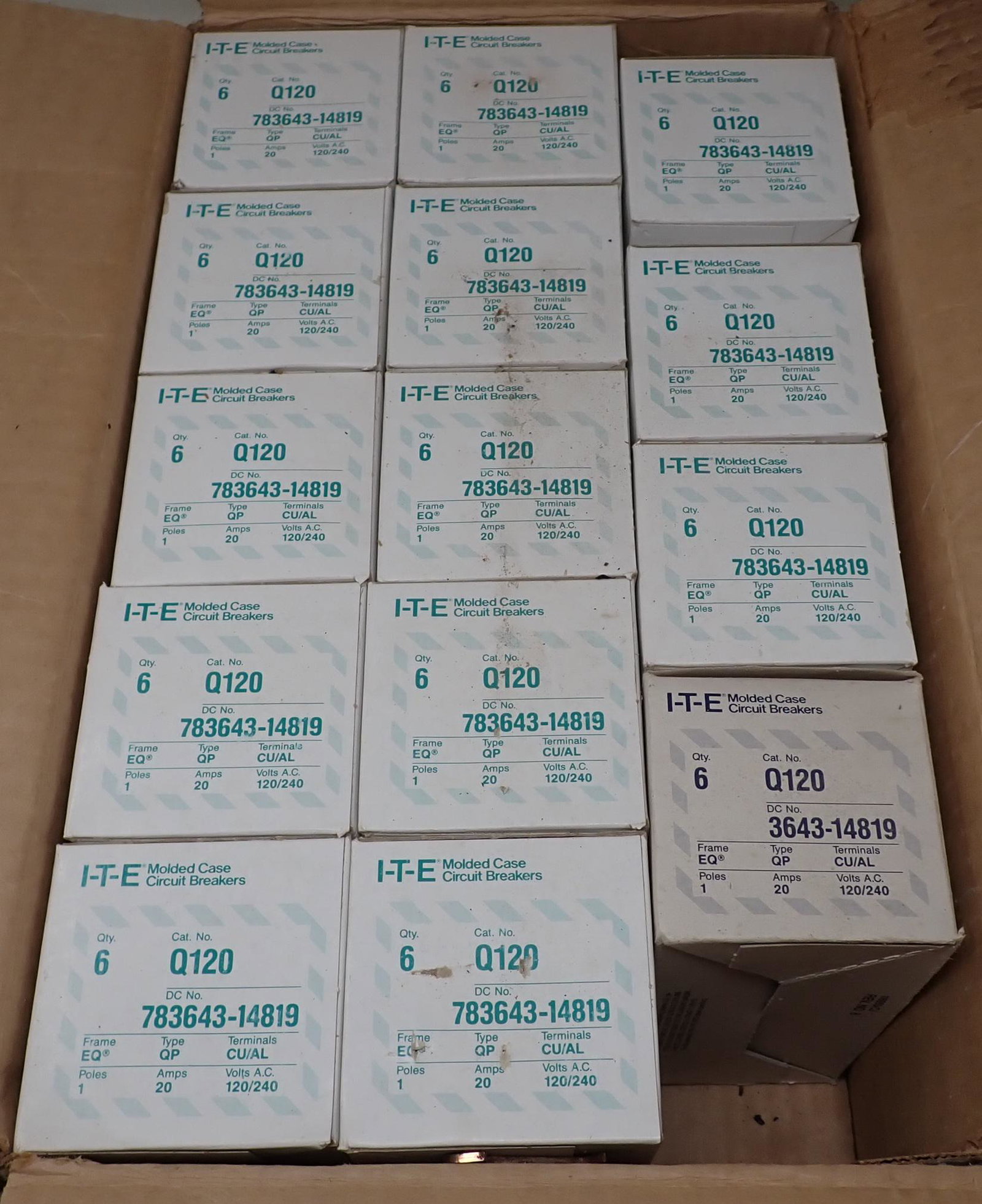 Siemens  I-T-E 20amp 1 Pole Circuit Breakers (1 of 4)