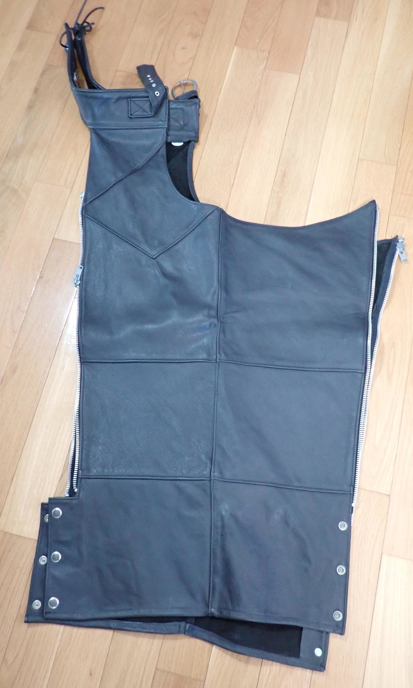 Harley Davidson Leather Motorcycle Chaps (1 of 3)