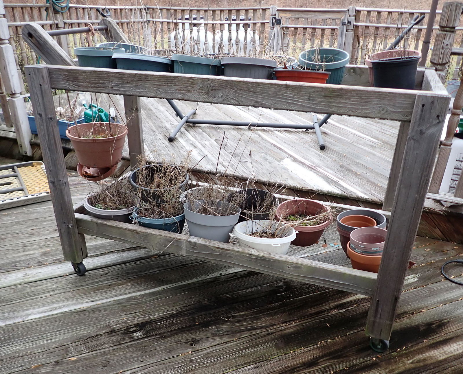 Contents of Deck: Take what you want and leave the rest. NO SHIPPING. If snow is on the ground by pick up day, buyer responsible for digging items out.