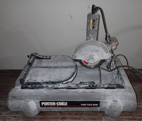 Porter Cable 1500 Tile Saw (0242) on Jan 22, 2023 M.J. Stasak Jr