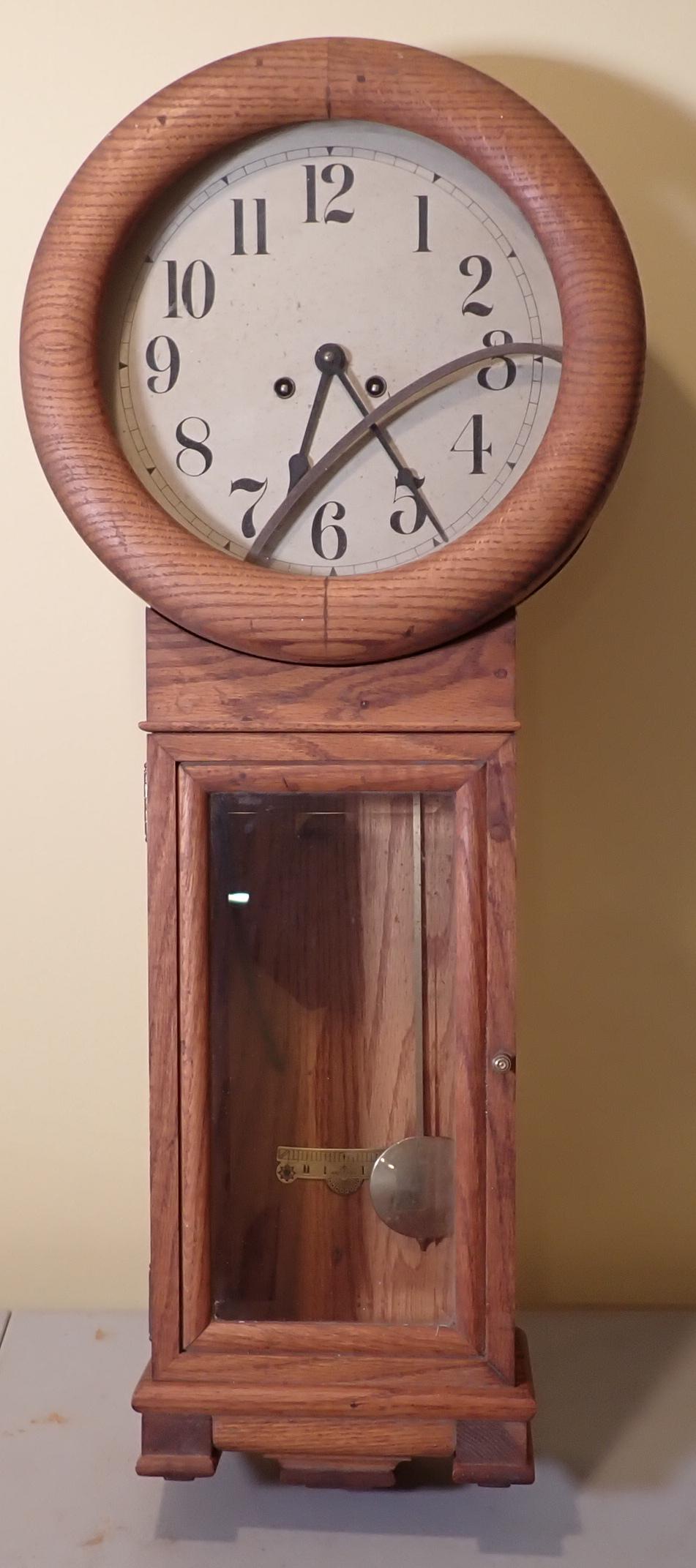 Wall Clock: Apprx 15" x 36" . NO SHIPPING