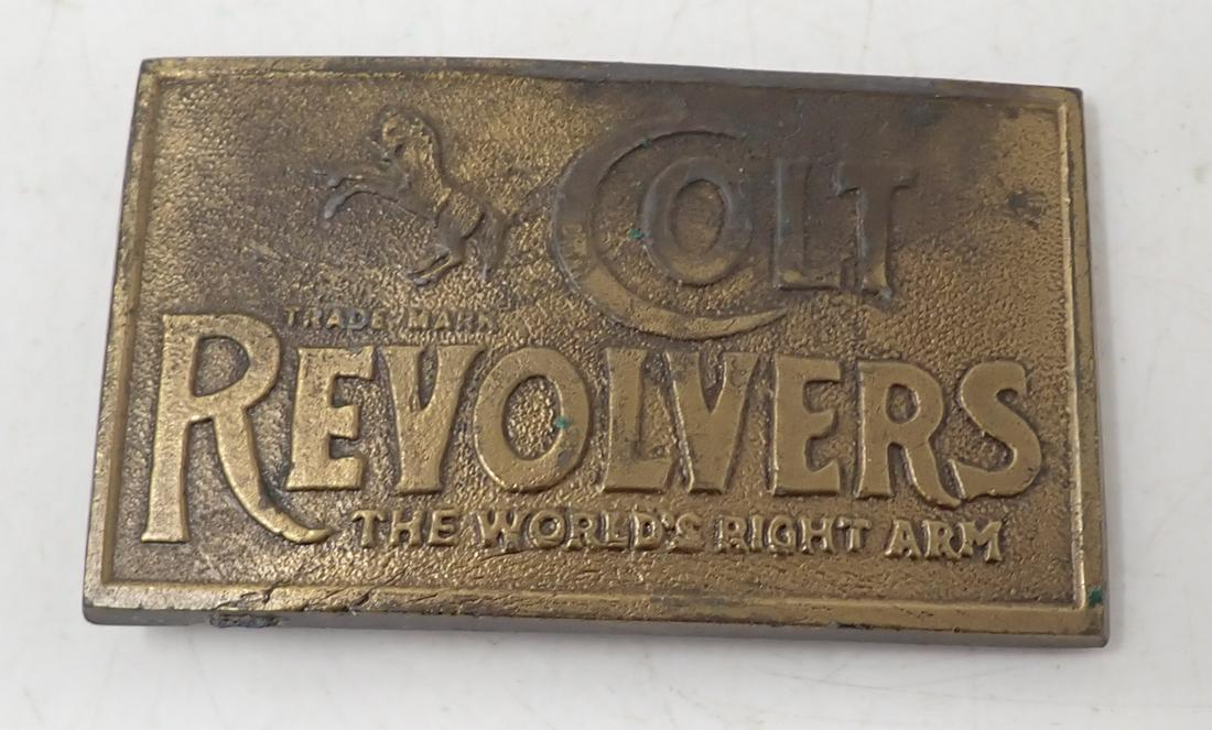 Brass Colt Revolvers Belt Buckle (1 of 2)