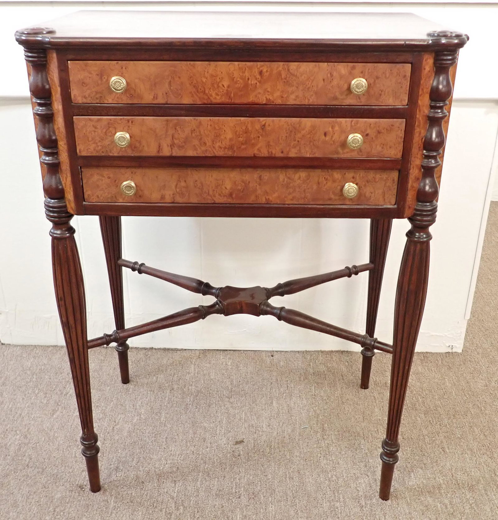 Lenox Shops Furniture 3 Drawer Stand: Approx 16" x 24" x 31 3/4" tall. NO SHIPPING !