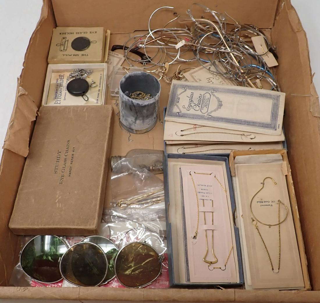 New Old Stock Eyeglass Chains & Misc Parts (1 of 9)