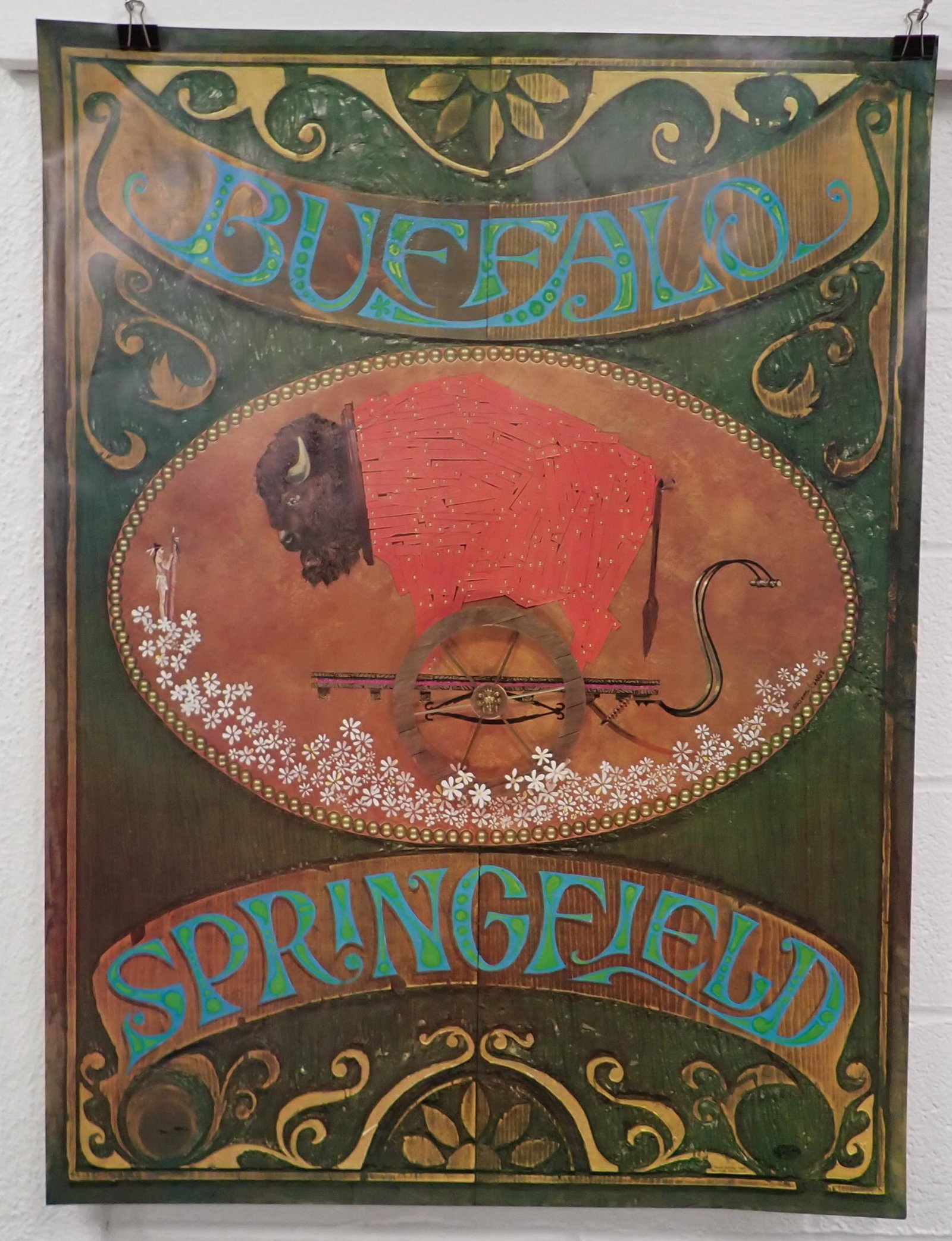 1968 David Schiller Buffalo Springfield Poster (1 of 4)
