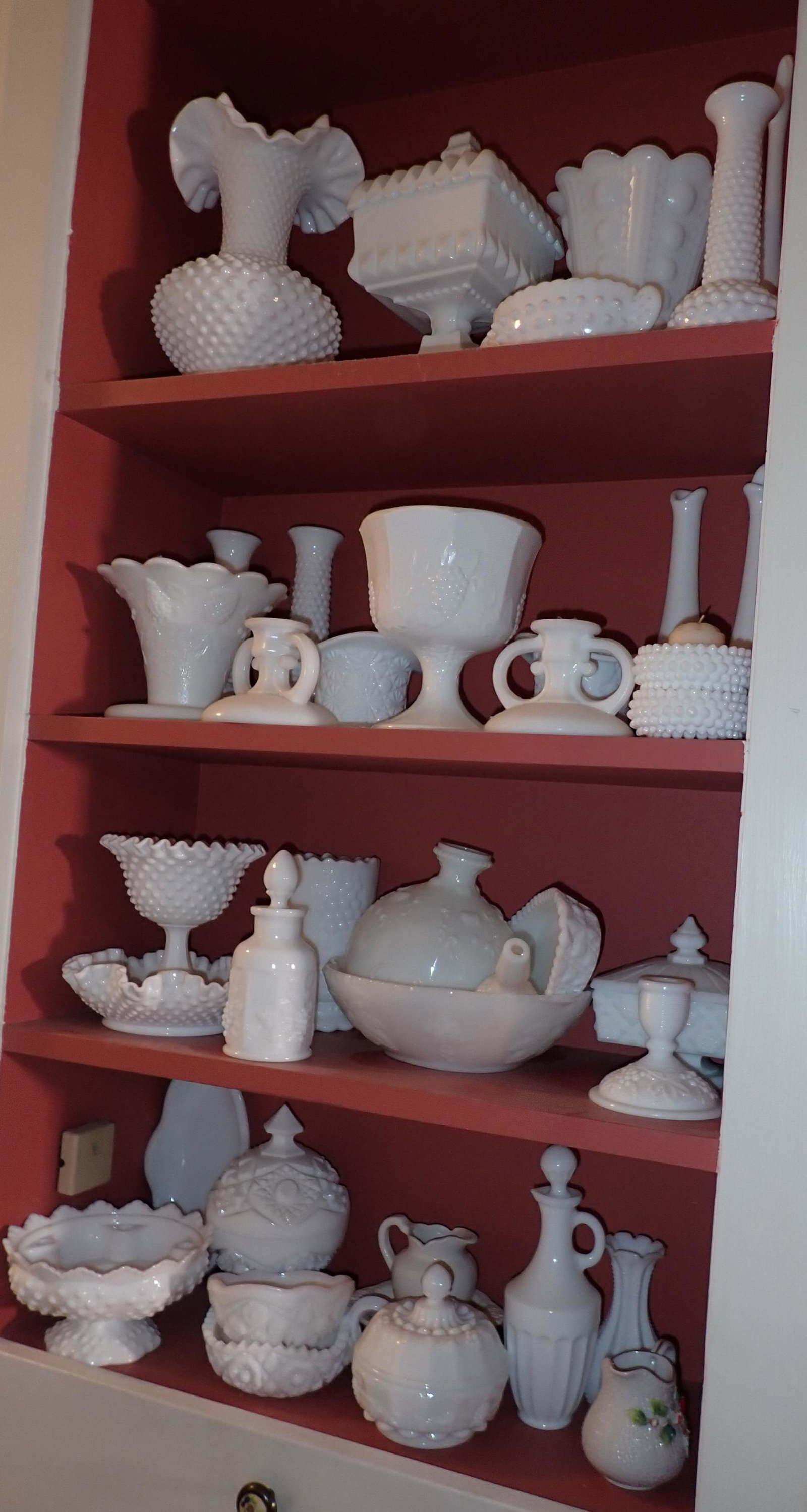 Large Lot of Milk Glass incl Fenton (1 of 7)
