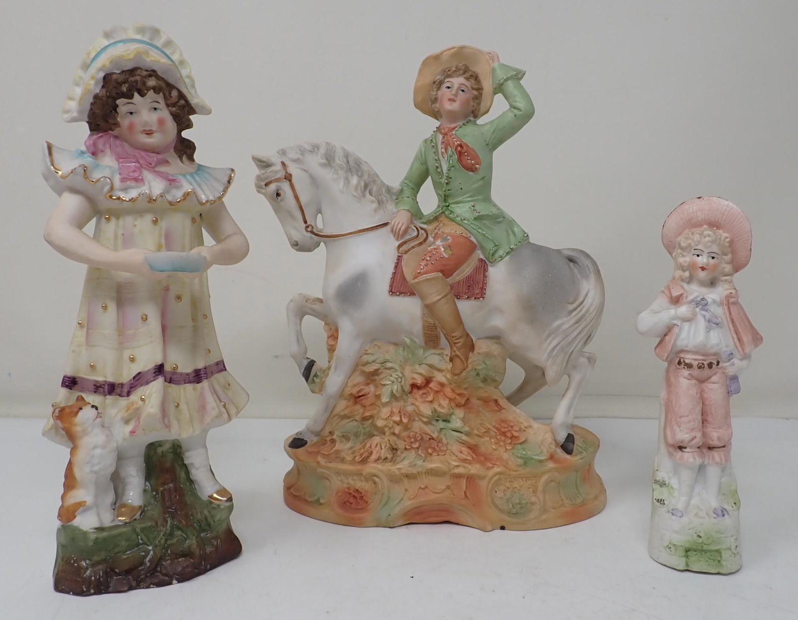 3 Victorian Bisque Porcelain Figurines (1 of 3)