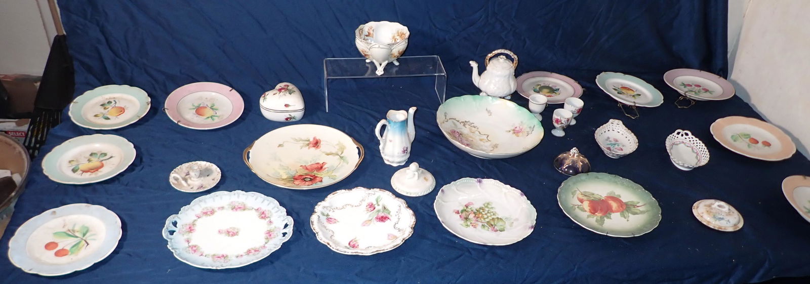 Porcelain Plates Teapot & Misc (1 of 9)