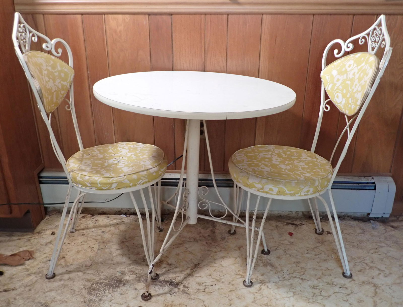 Metal Table and Pair of Chairs (1 of 10)