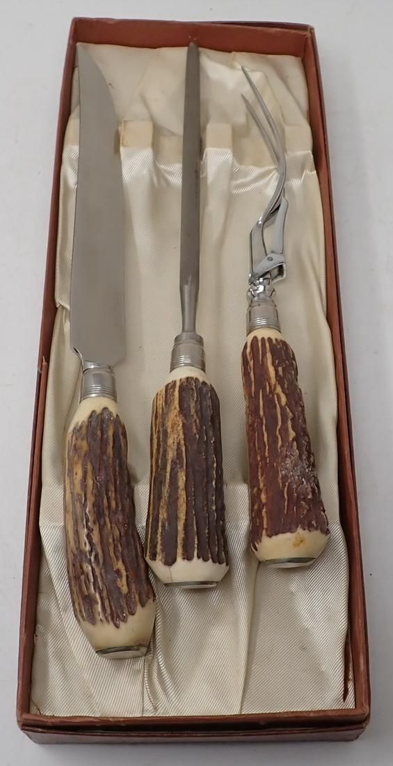 Royal Brand Bone Handle Cutlery Set: Knife is 13 1/4" long