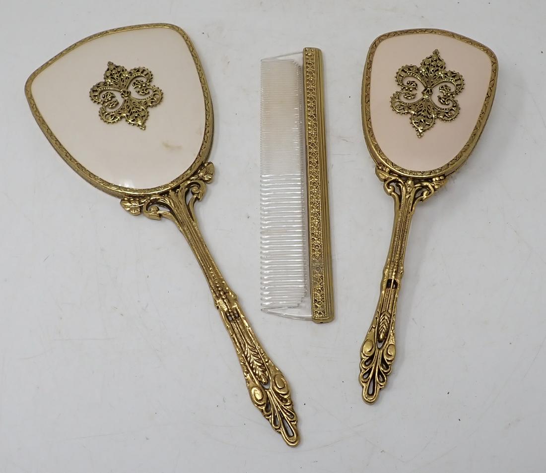 24k Gold Plated Mirror Brush Comb (1 of 4)