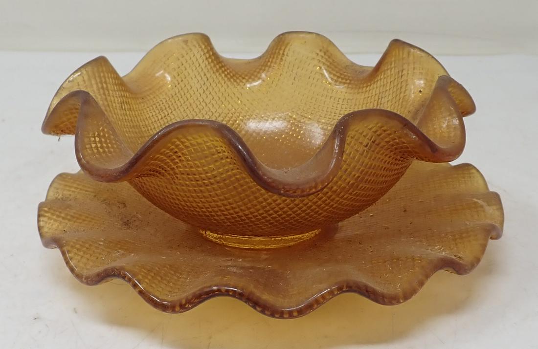 EAPG Candy Dish & Underplate (1 of 4)