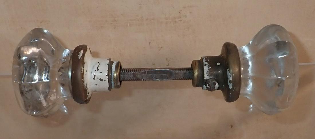 Glass Doorknobs: Approx 2 1/4" in diameter