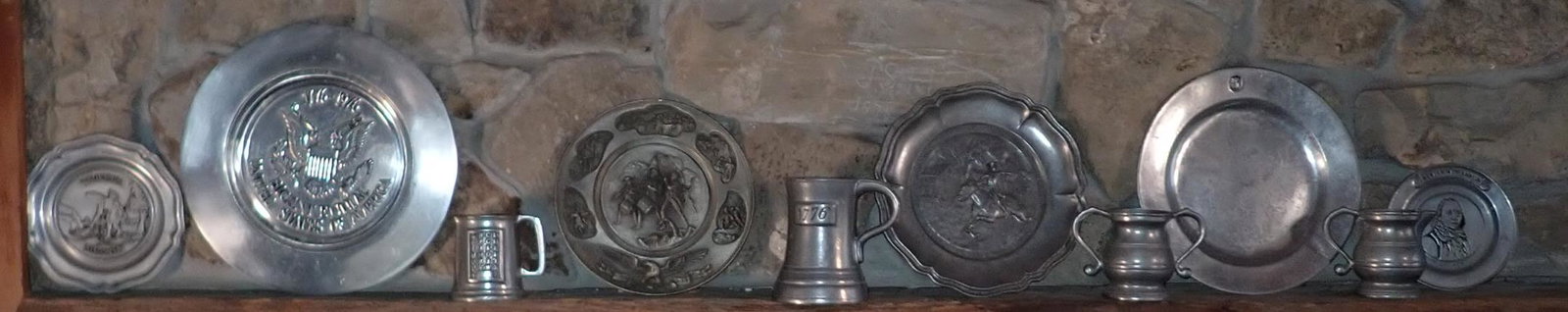 Wilton Chargers Steins & Misc incl Pewter Plate (1 of 5)