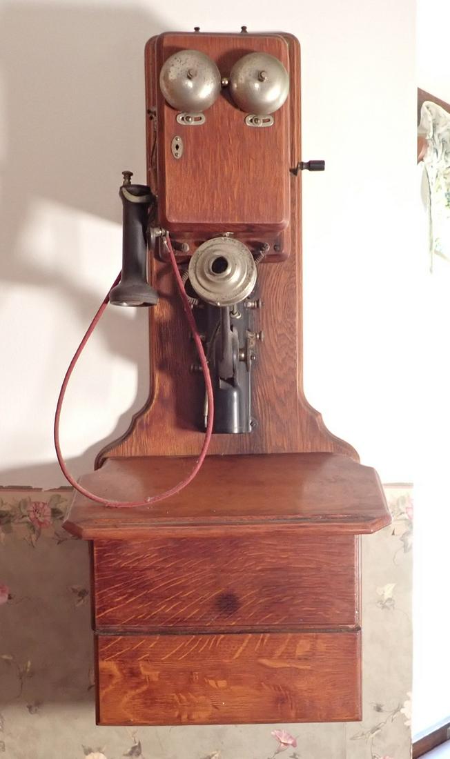 Oak Wall Mount Telephone (1 of 11)