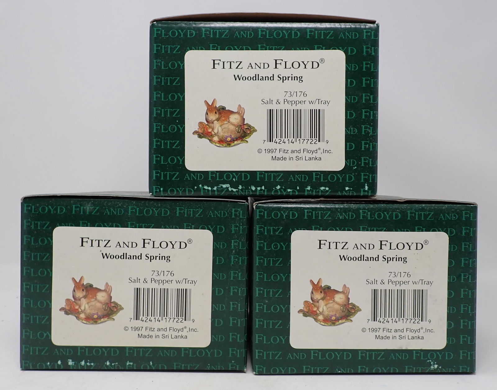 Fitz & Floyd Woodland Spring Salt & Pepper Shakers (1 of 2)