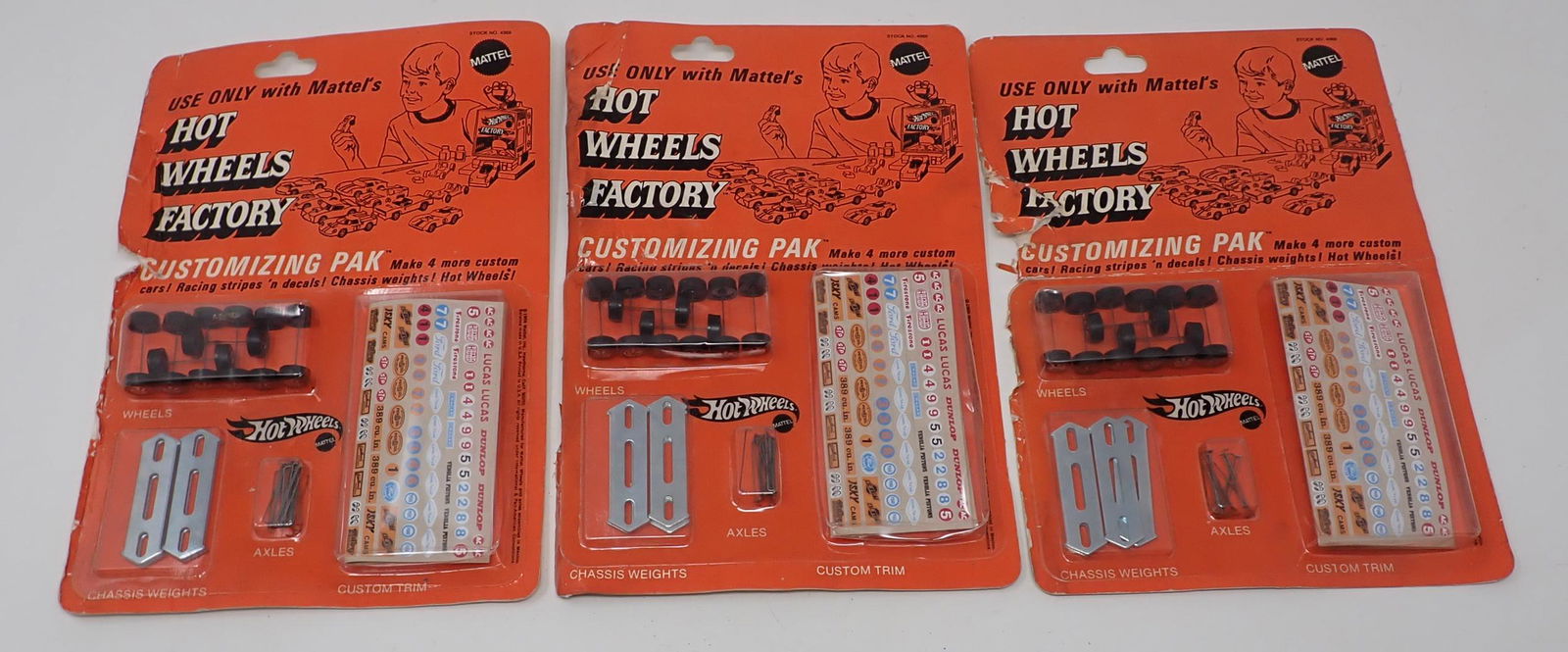 3 Hot Wheels Factory Customizing Paks (1 of 5)