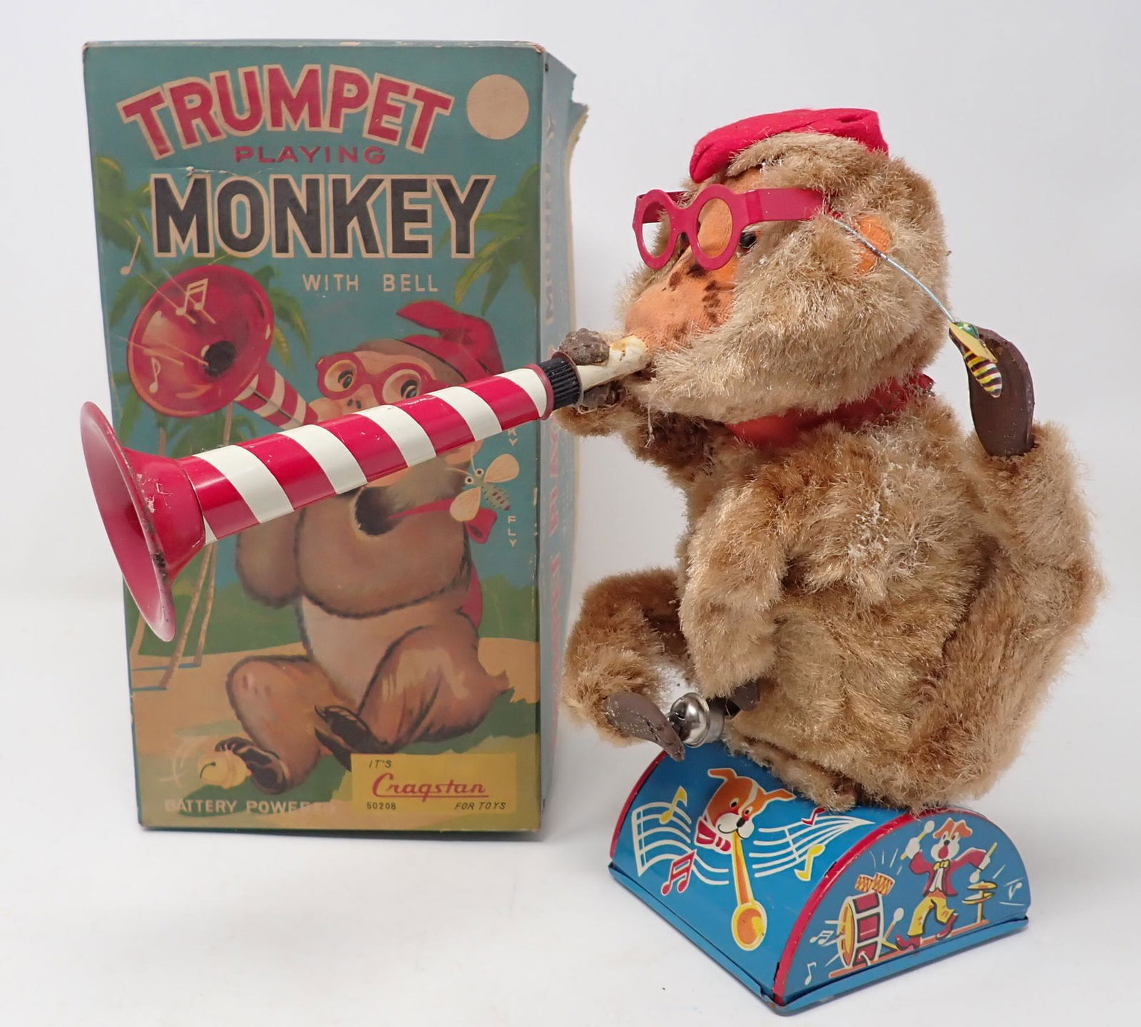 Cragston Monkey Playing Trumpet w/ Bell (1 of 5)
