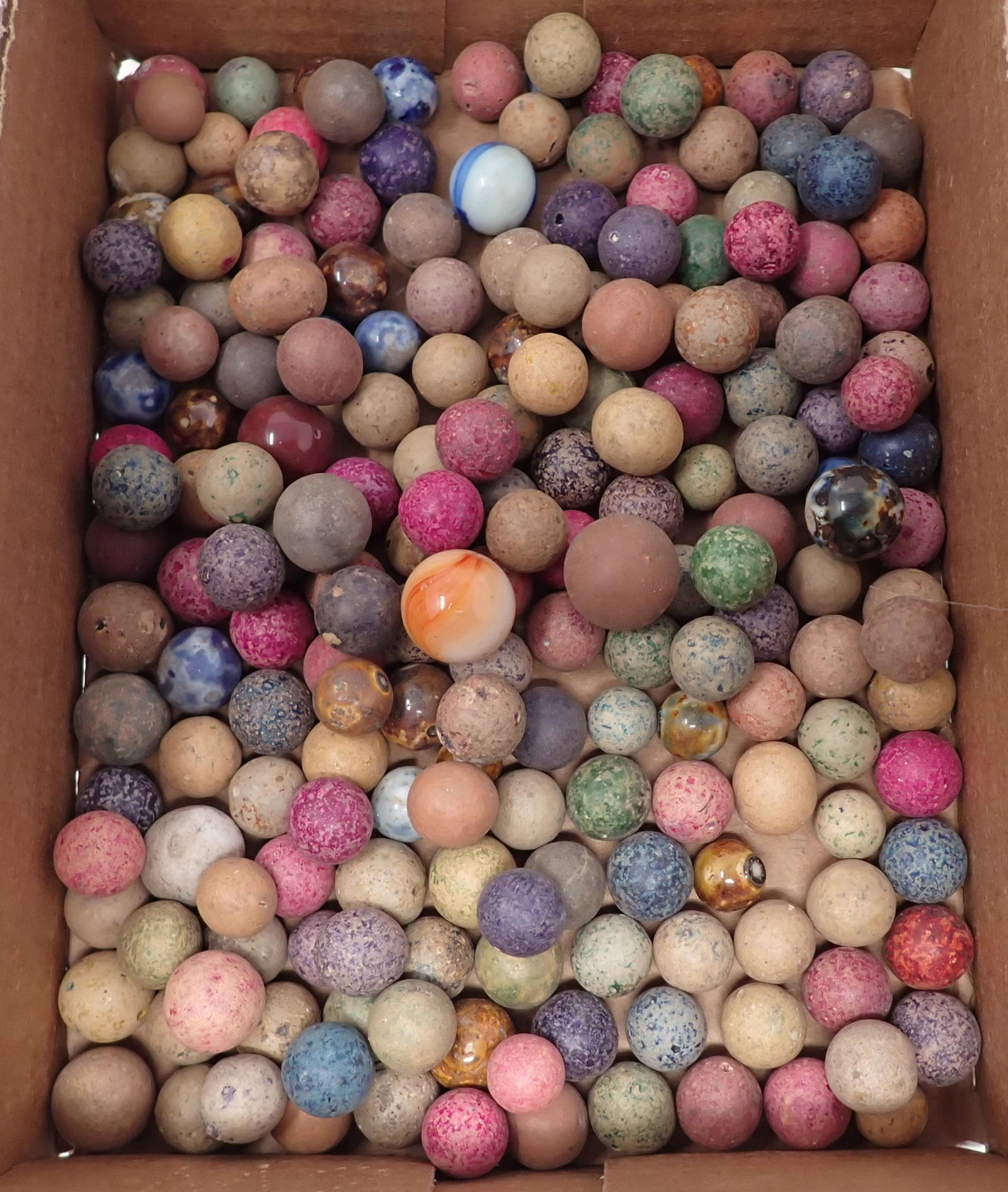 Antique Clay & Glass Marbles (1 of 9)