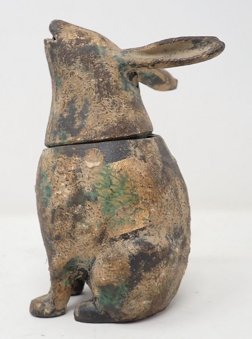 Cast Iron Gazing Rabbit (1 of 5)