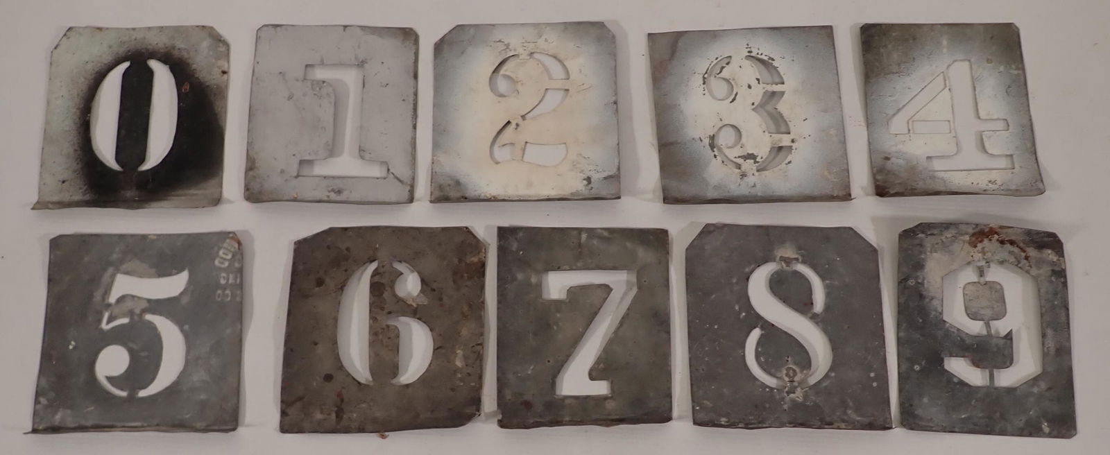 Train Car Zinc Number Stencils (1 of 3)