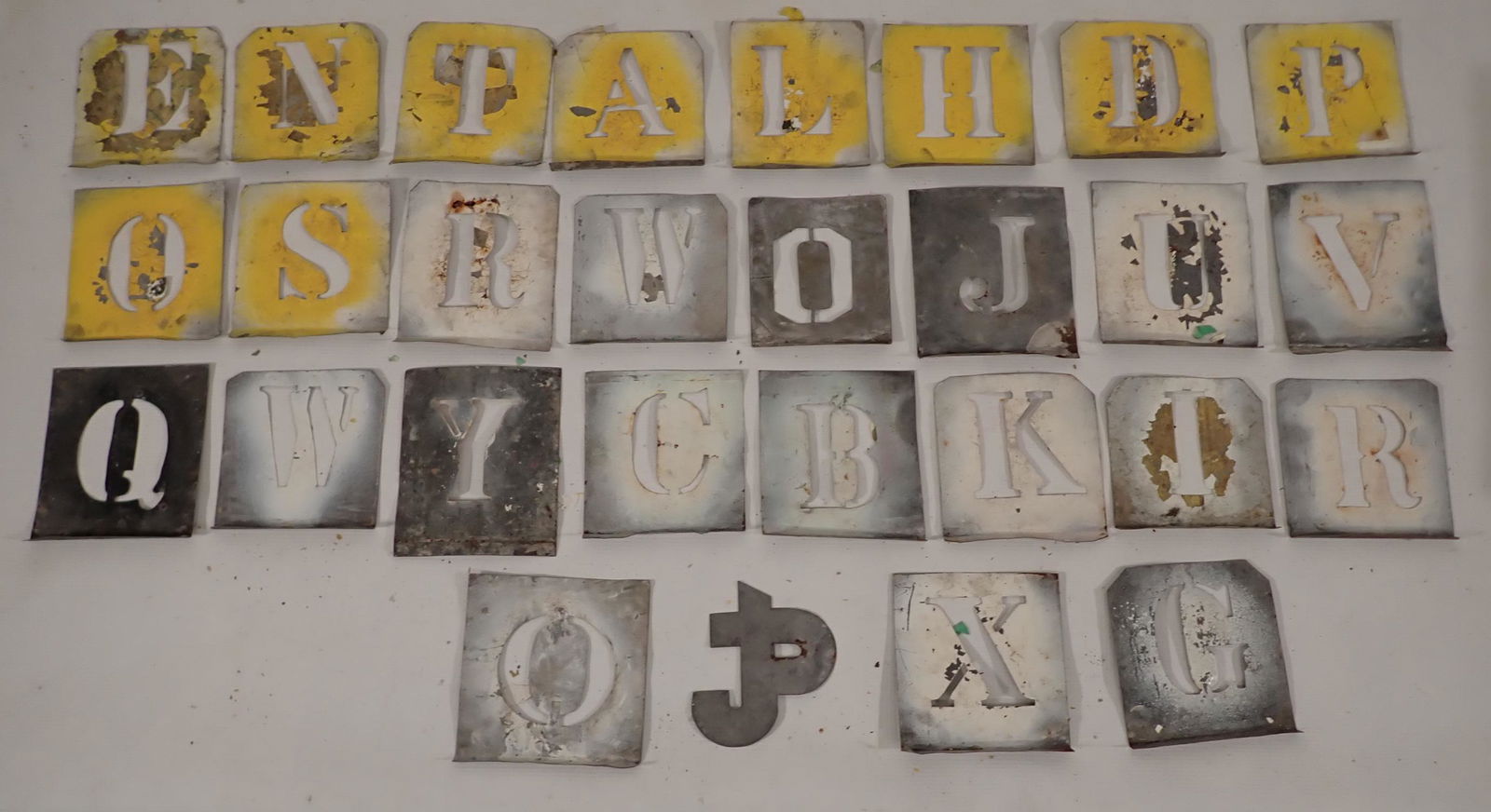 Brass Train Number Stencils (1 of 6)