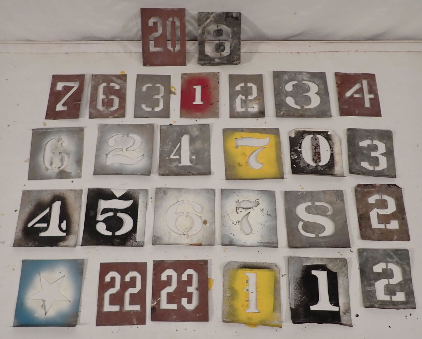 Brass / Zinc Train Number Stencils (1 of 5)