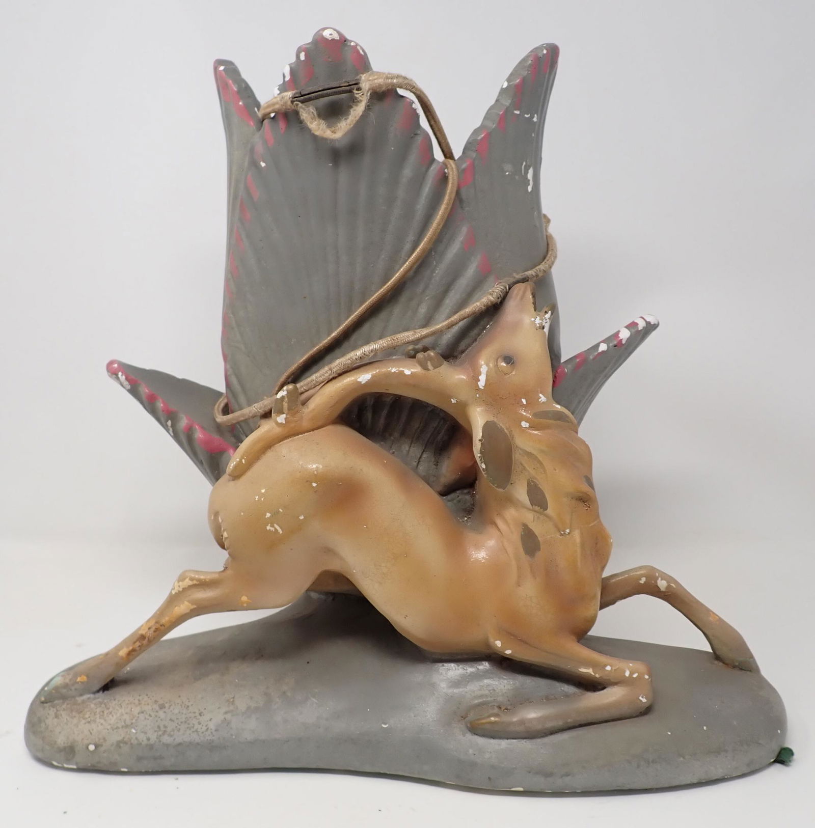 Chalkware Stag Table Lamp (1 of 4)