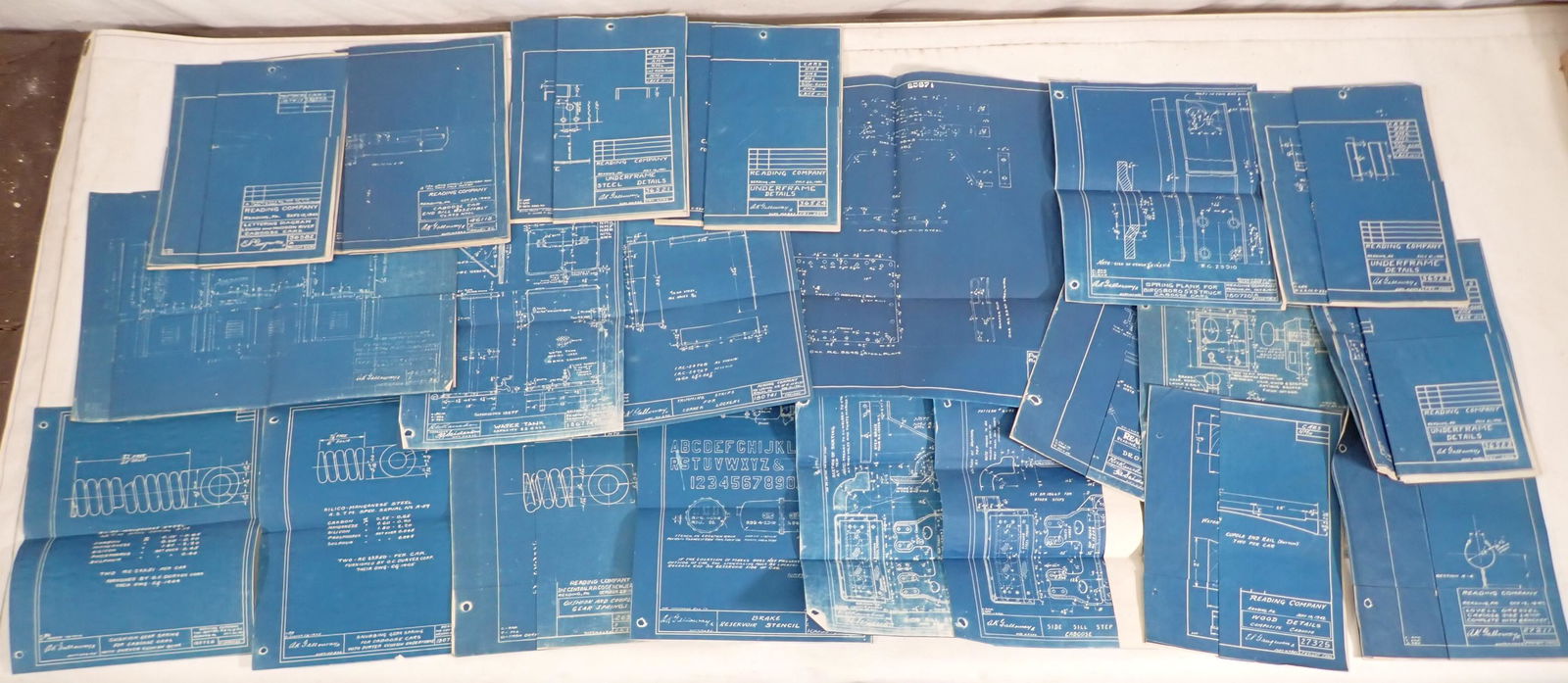 Reading Co Lehigh & Hudson River Blueprints (1 of 10)