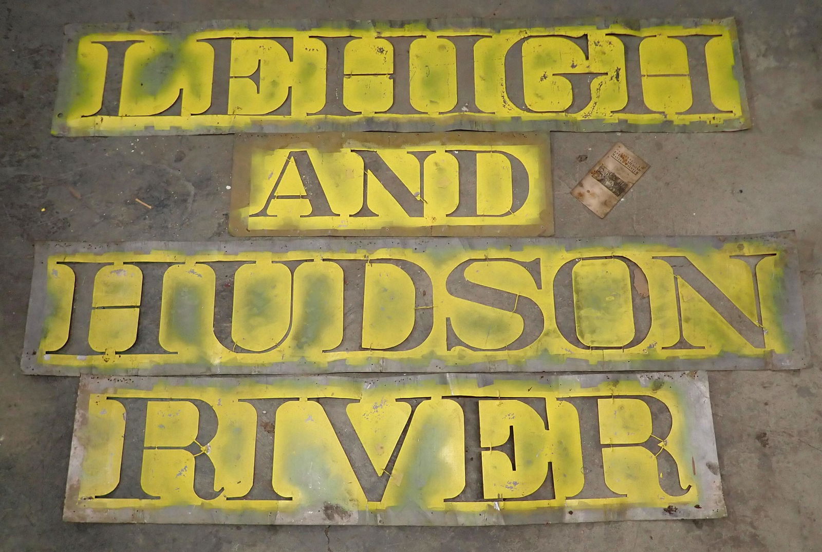 Lehigh and Hudson River Railroad Stencils (1 of 7)