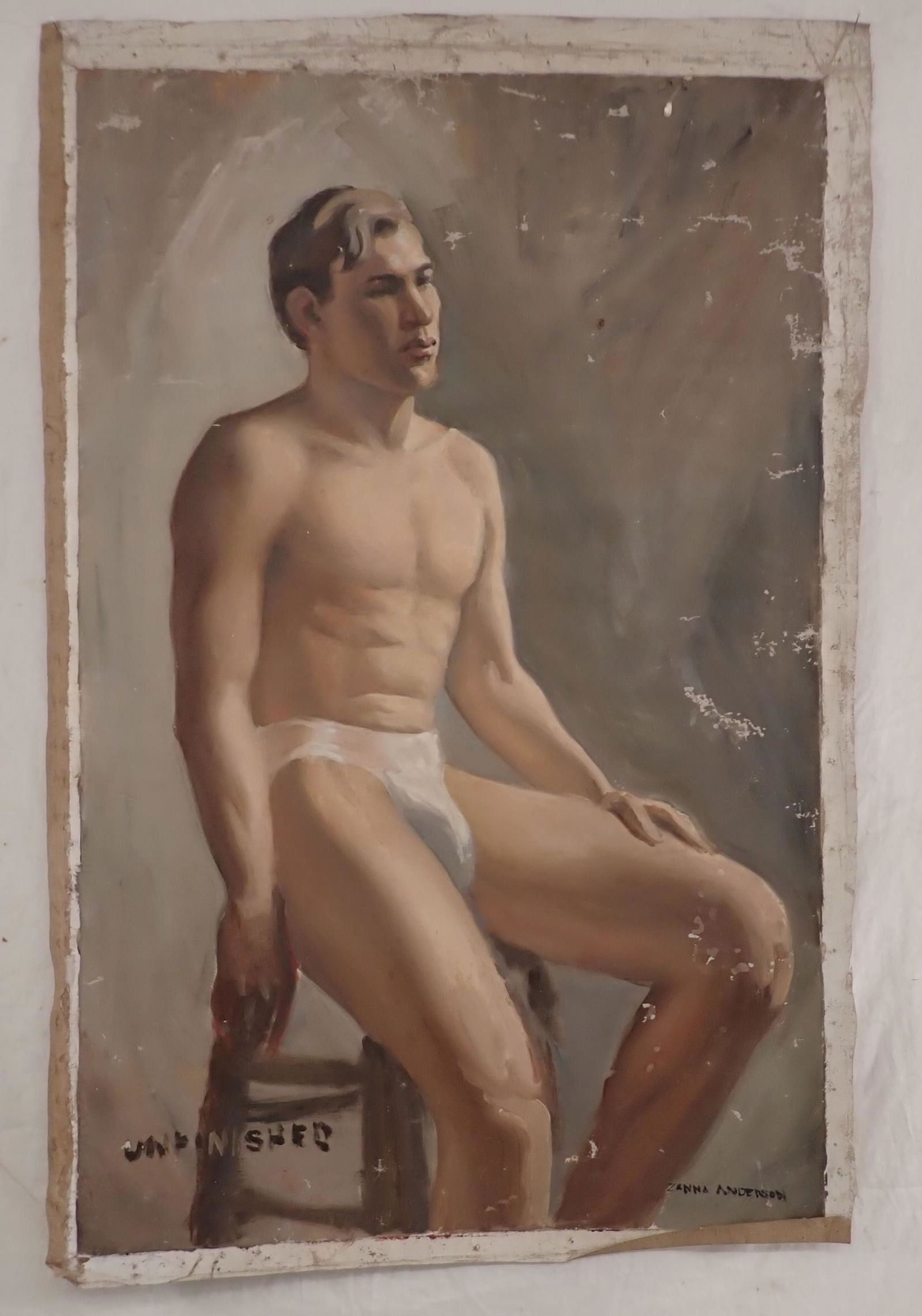 Zanna Anderson Male Portrait Oil Painting (1 of 8)