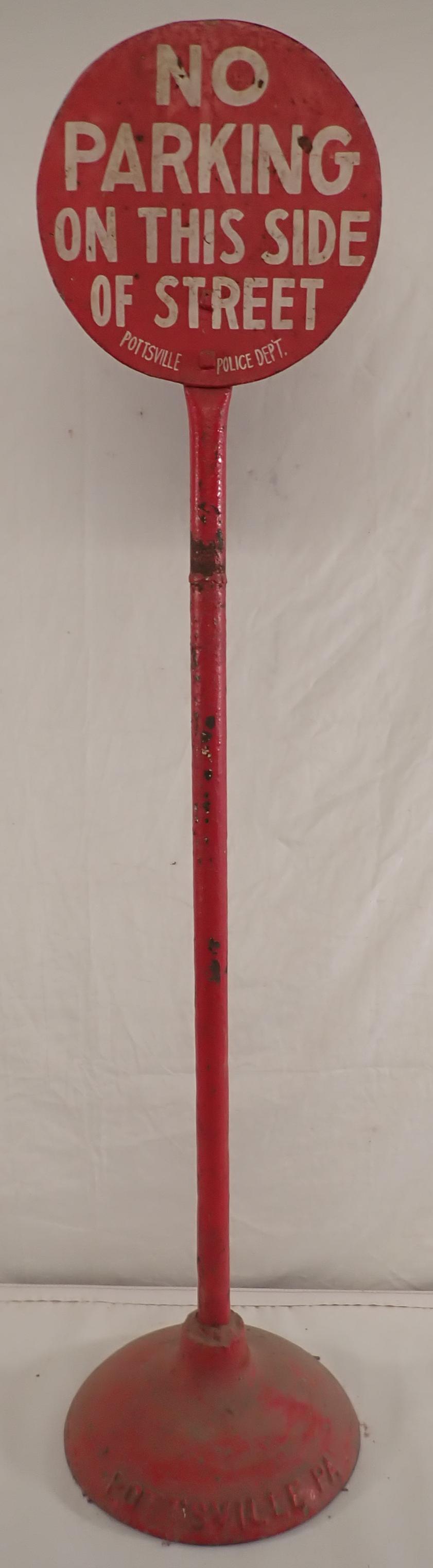 Pottsville Police Dept. No Parking Sign (1 of 5)