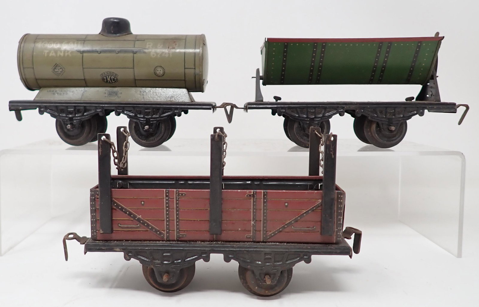 Fandor Tank Dump & Steel/ Lumber Train Cars: Getting all 3