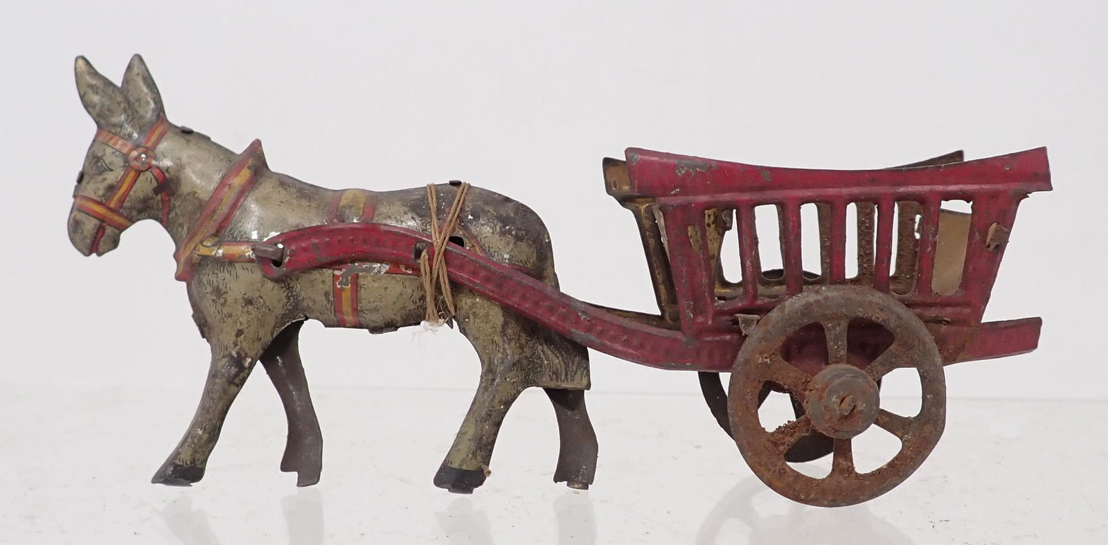 Tin Litho Donkey Cart Penny Toy (1 of 5)