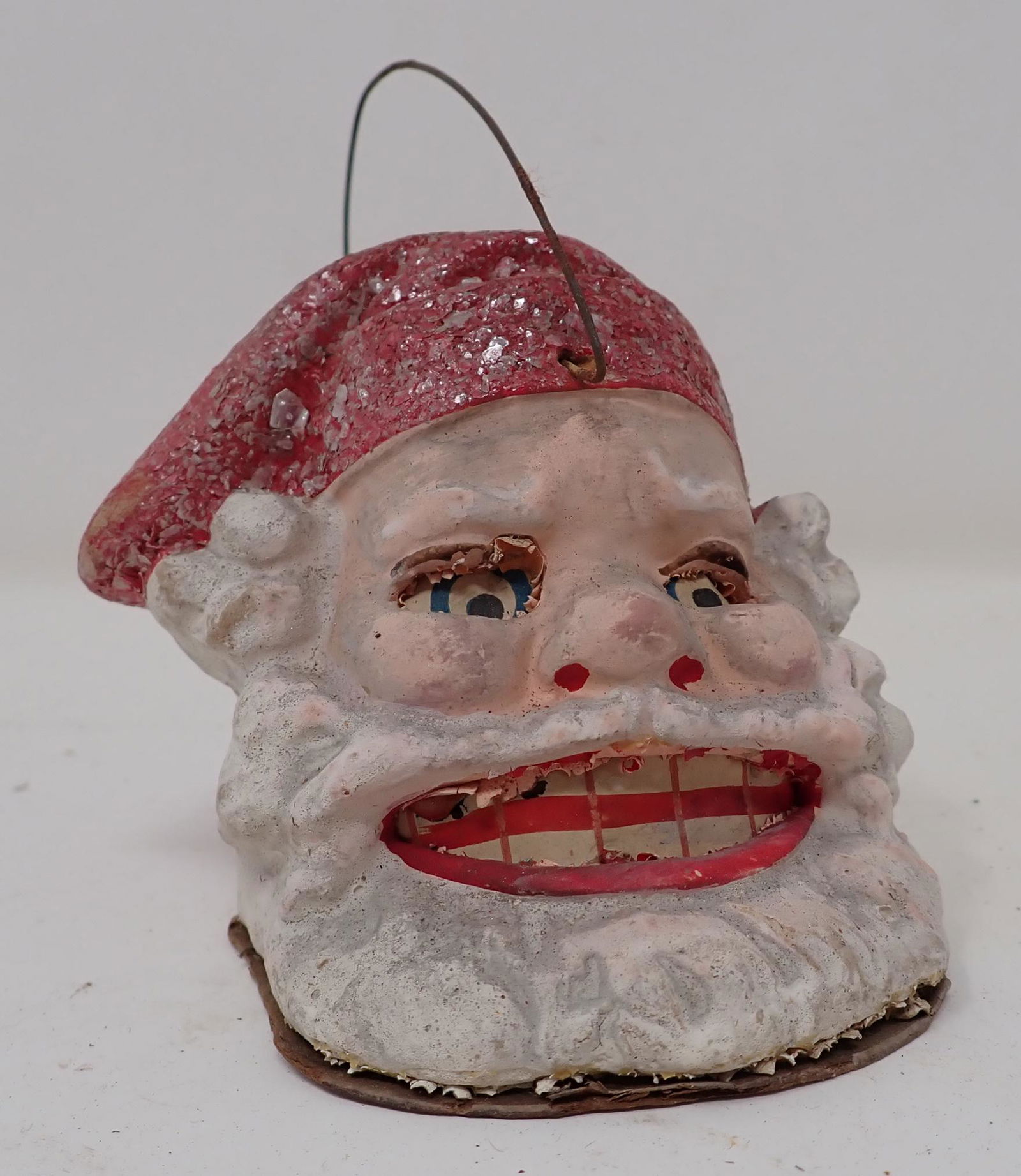 Paper Mache  Santa Candle Holder (1 of 4)