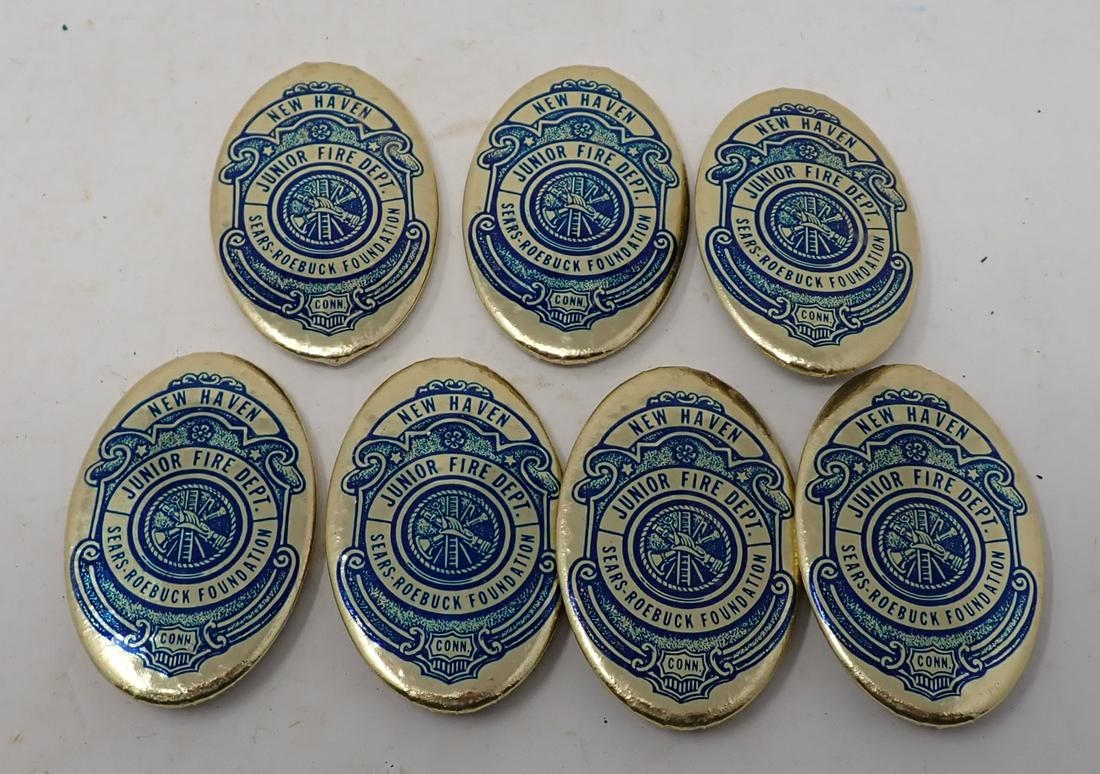 Sears Roebuck Junior Fire Dept. Buttons (1 of 3)