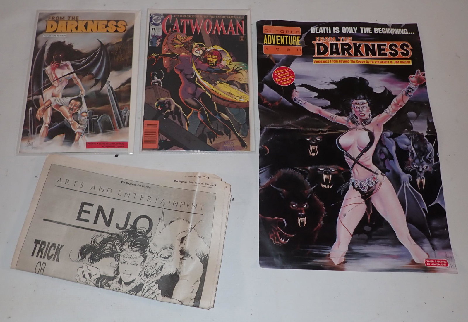 Catwoman From The Darkness Jim Balent Signed Comics: From The Darkness is Signed by Jim Balent