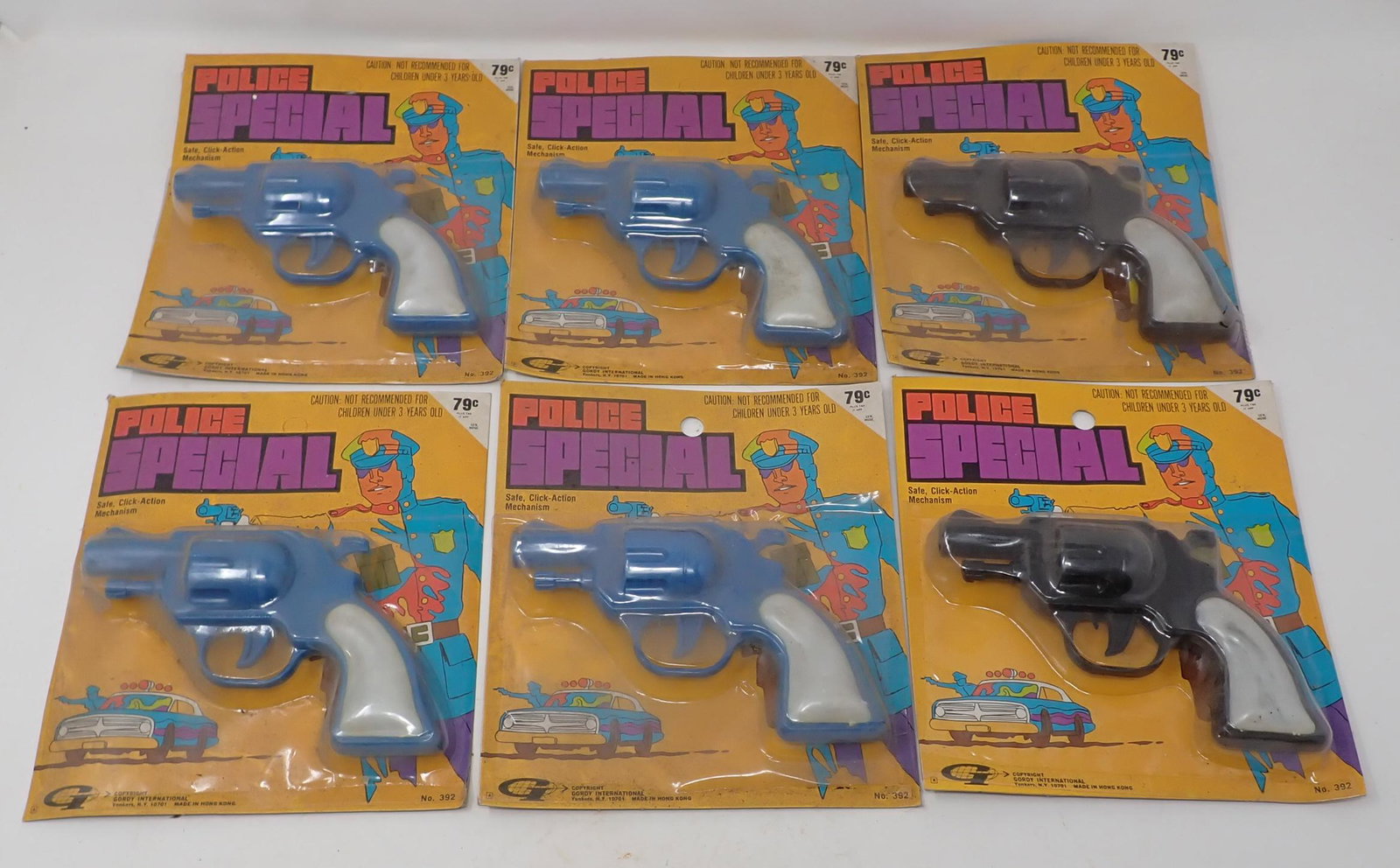 Gordy Police Special Toy Guns: In blister packs. No. 392