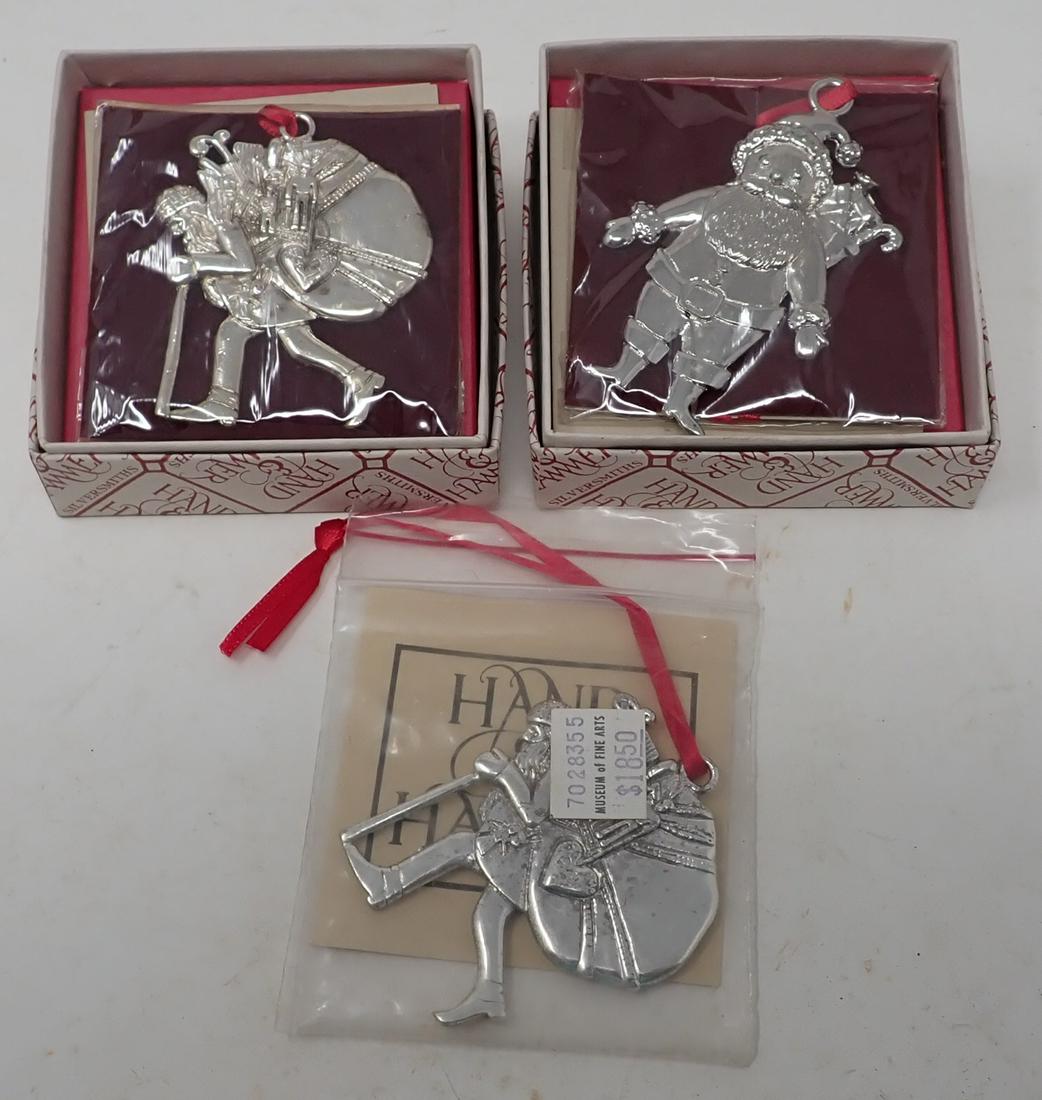 Hand & Hammer Christmas Ornaments: Apprx 3"