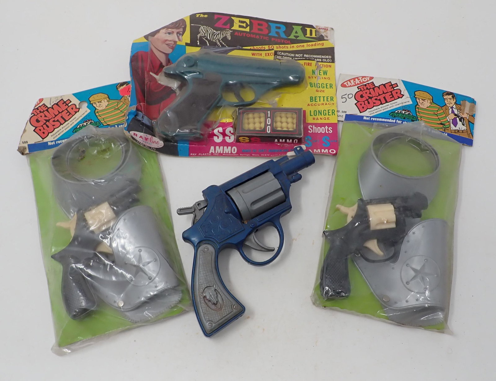 Tak-A -Toy Zebra Toy Pistols: Getting all pictured